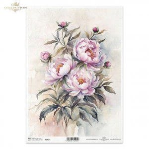 Bloemen R2463 831 Rijstpapier decoupage vezelpapier motief papieren servet techniek decoupagepapier scrapbookpapier