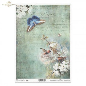 Schmetterling R0976 122  Reispapier Decoupage  Faserpapier Motivpapier Serviettentechnik Decoupagepaper Scrapbook Papier