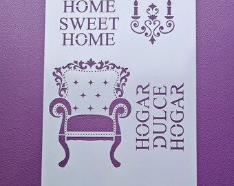 Stencil Home Sweet Home 476
