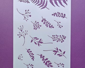 Stencil Leaves 458