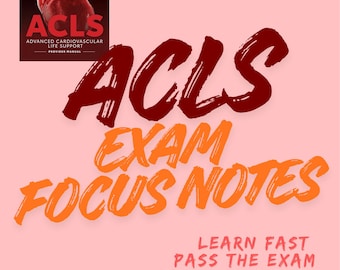 ACLS Studieguide Examensfokuserade anteckningar