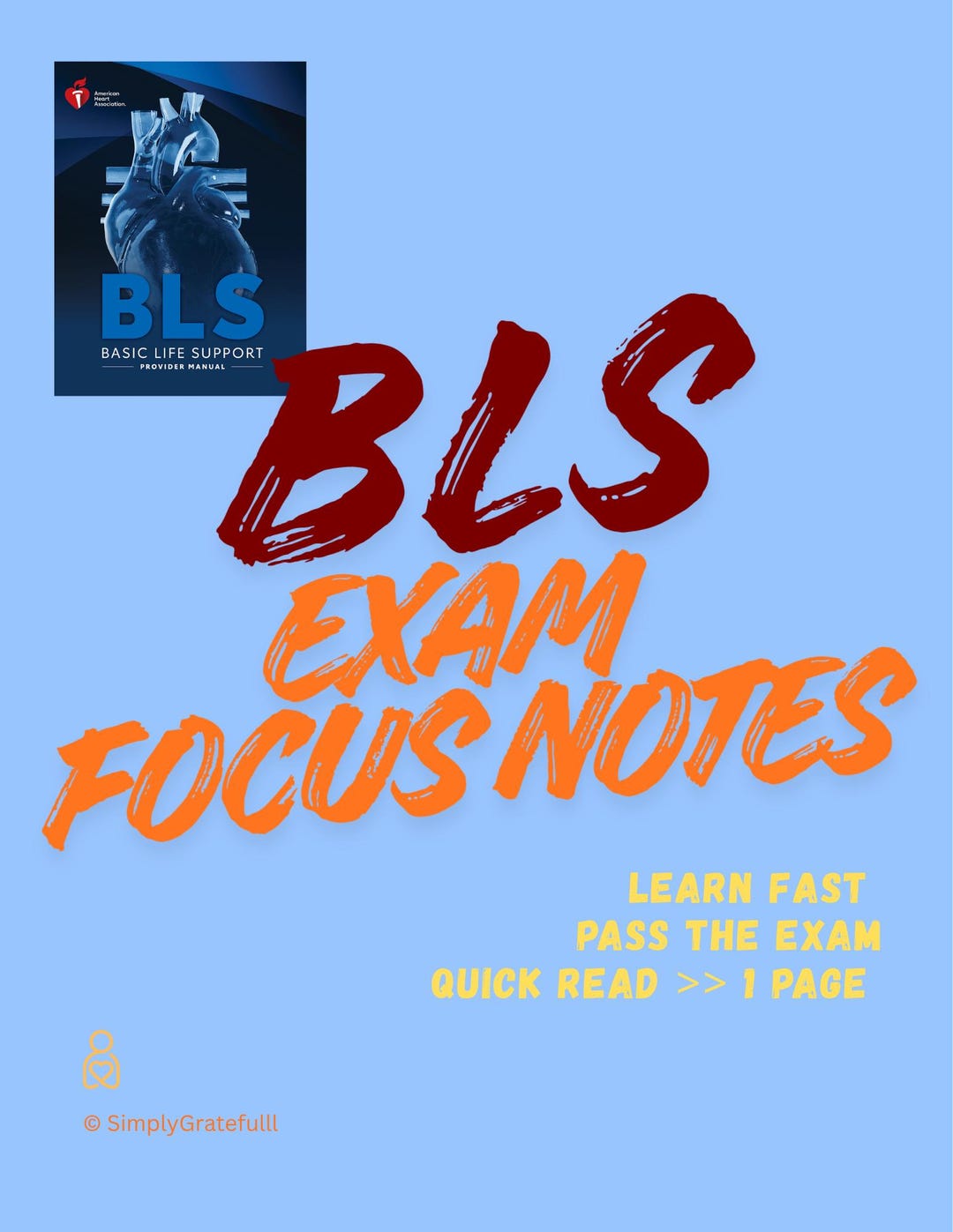 BLS Study Guide Exam Focused Notes - Etsy