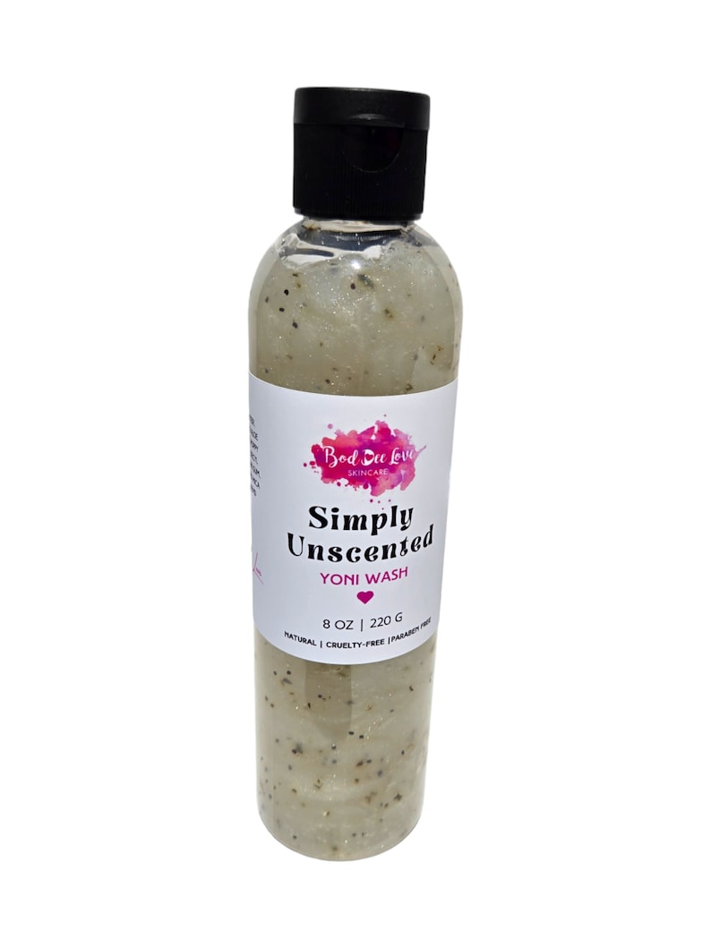 Organic Yoni Wash pH-Balanced Feminine Cleanser Gentle Intimate Hygiene Simply Unscented