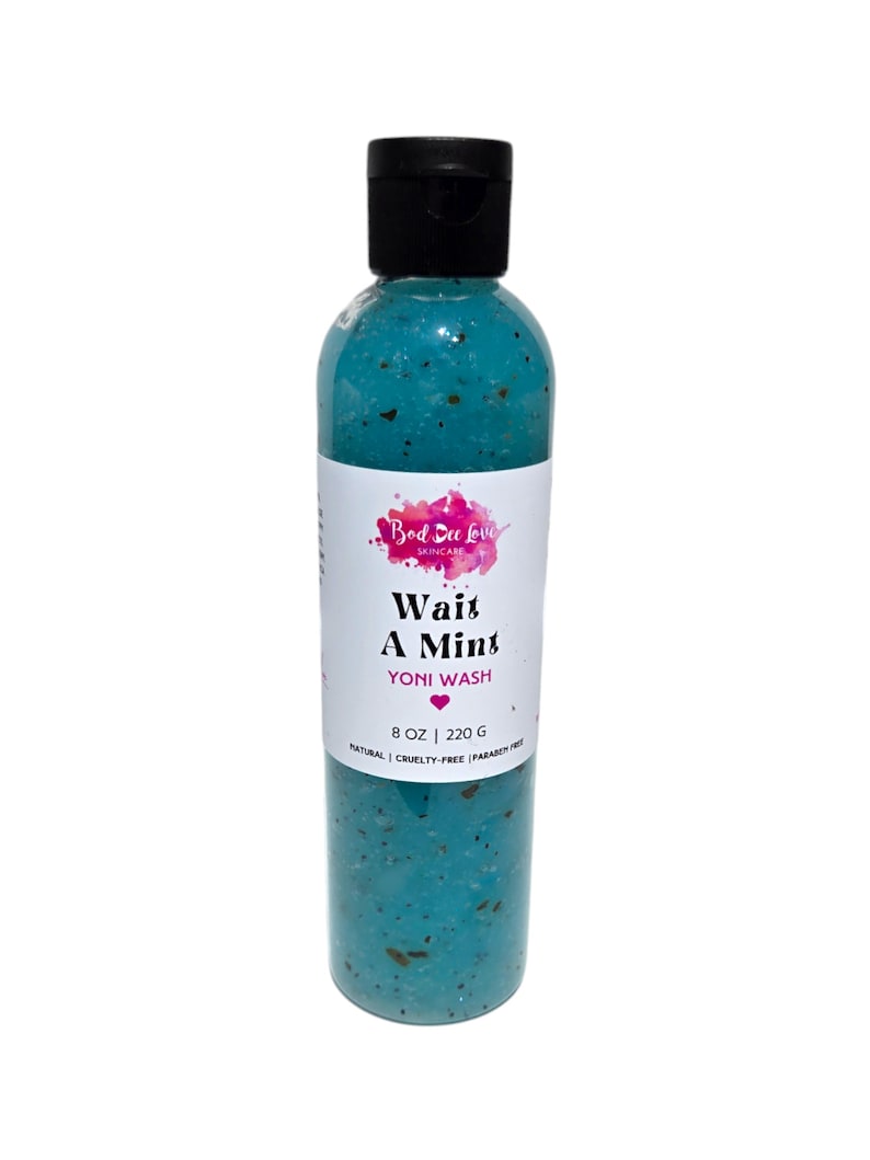 Organic Yoni Wash pH-Balanced Feminine Cleanser Gentle Intimate Hygiene Wait A Mint