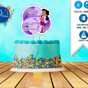 The Proud Family Cake Topper, Labels for Birthday Party - Printable DIGITAL DOWNLOAD -Toppers -The Proud Family Birthday