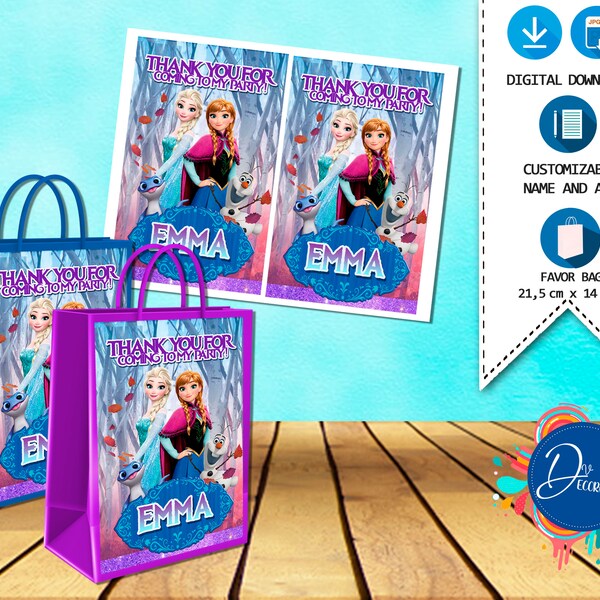 Frozen Favor Bags - Etsy