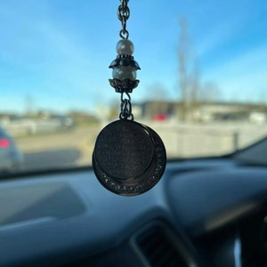 Personalised Pearl Car Mirror Accessory | Ayatul Kursi | 4 Qul | Islamic Muslim Arabic Turkish | Mothers Day | Fathers Day| Ramadan Gift |