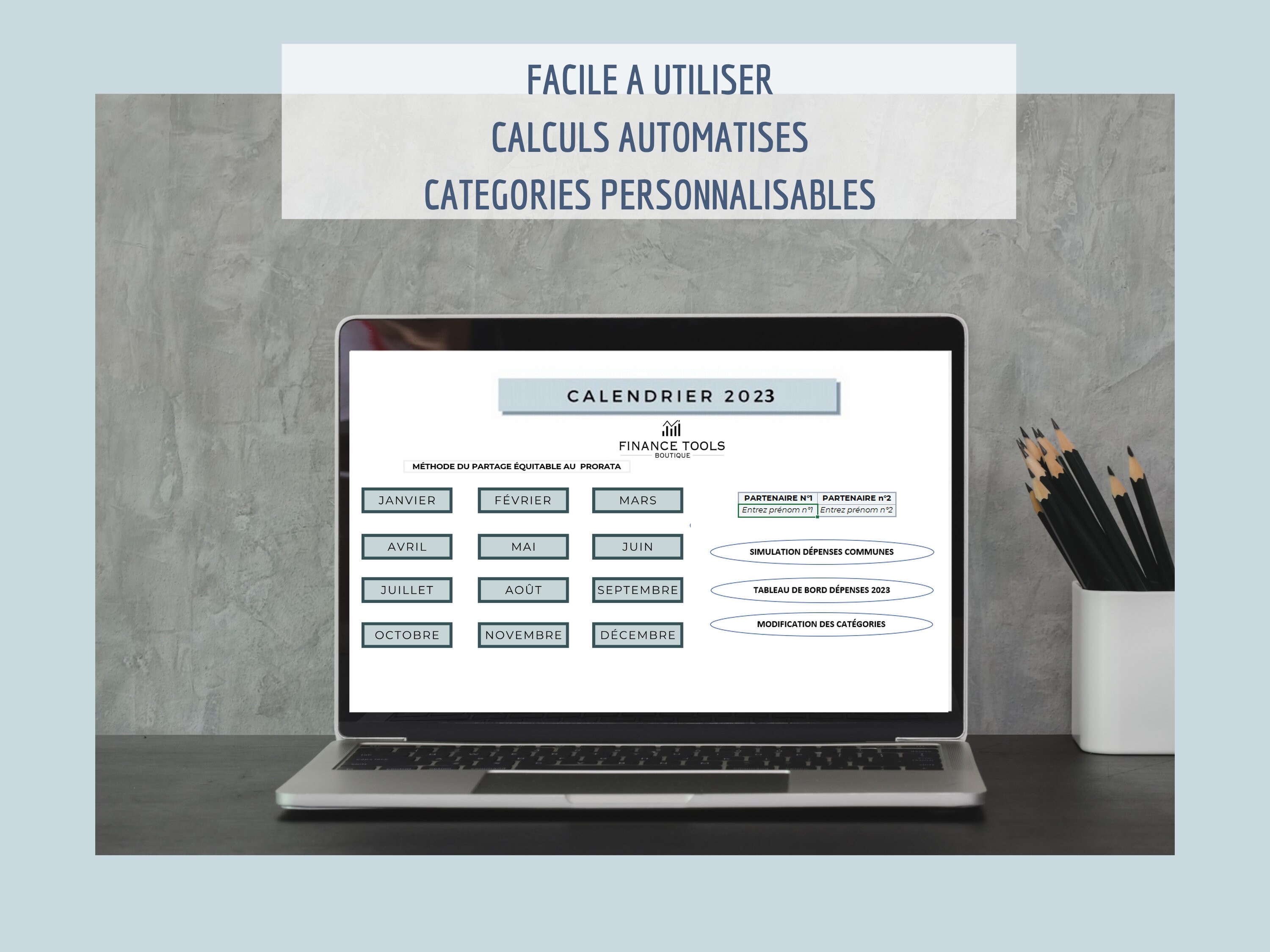 Gestion De Budget Couple Méthode Prorata tableur Template Etsy