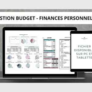 Digital monthly and annual personal finance management spreadsheet | Budget calculation | 2024