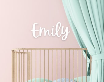 Custom Wooden Name Sign/ Personalized Name Sign for Nursery Decor/ Baby Wall Art
