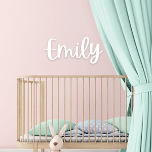 Custom Wooden Name Sign/ Personalized Name Sign for Nursery Decor/ Baby Wall Art