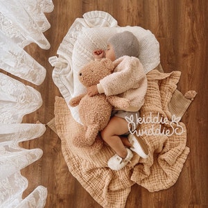 Baby Muslin Swaddle Blanket, Receiving Blanket, Multi-Use,Super Soft and Absorbent Blanket
