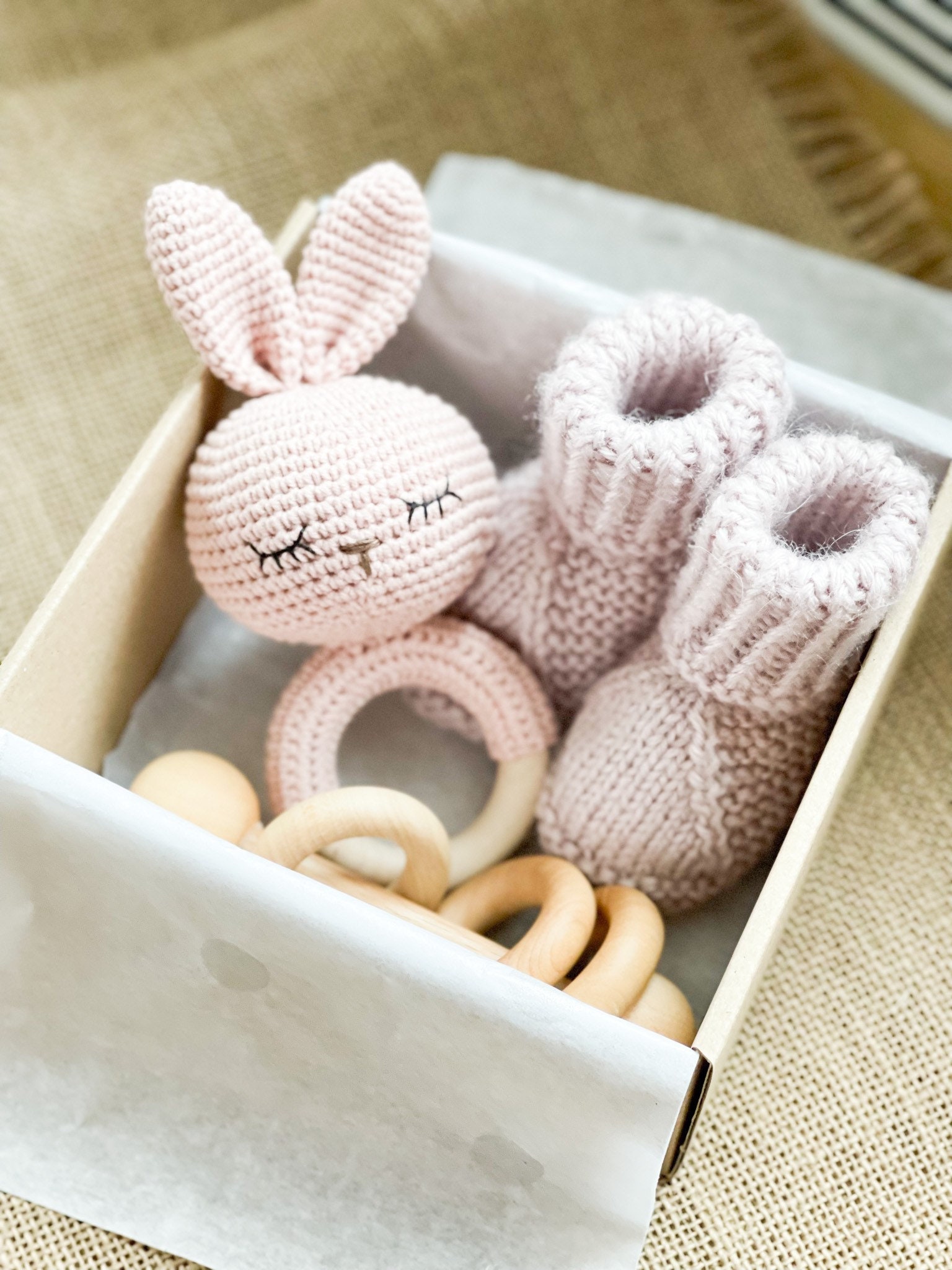 Christmas personalized  Baby Gift Box/ Baby Girl Gift/ Baby Shower Gift/ Montessori toys/ Stuffed animal