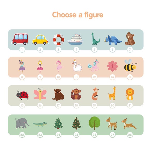 ADD Figures/ Stand/ Engraving for KiddieWiddie Name Puzzle