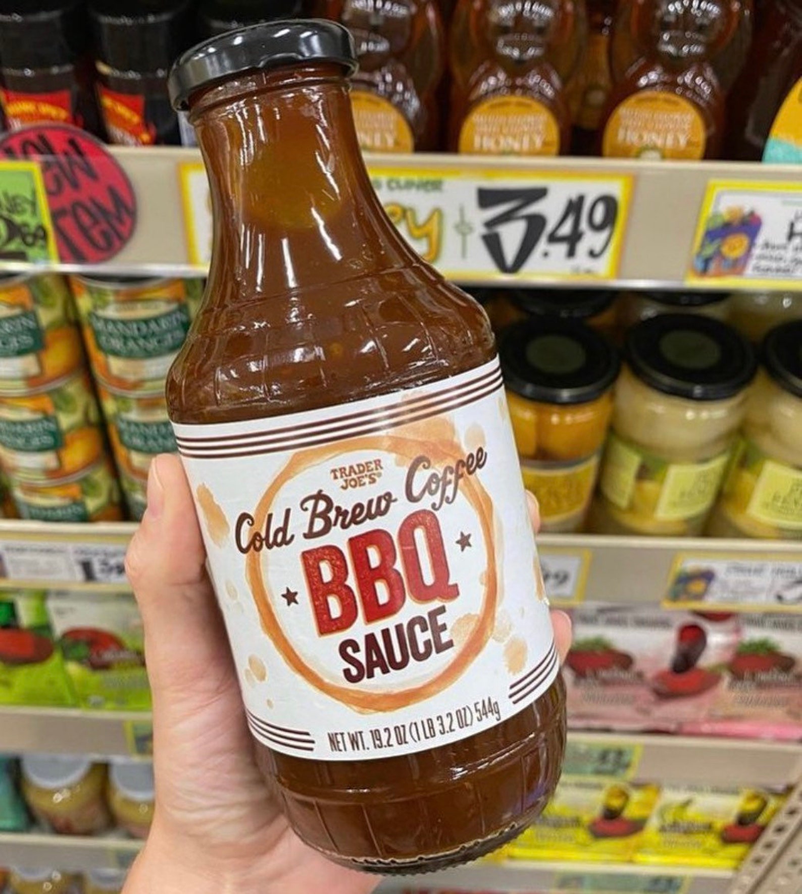 Trader Joes Cold Brew Coffee BBQ Sauce NEW ITEM Etsy