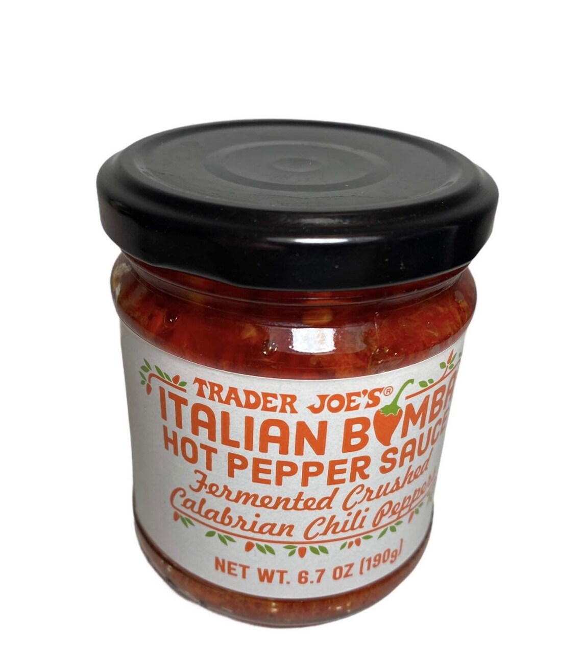 Trader Joes Italian Bomba Hot Pepper Sauce Fermented Crushed | Etsy