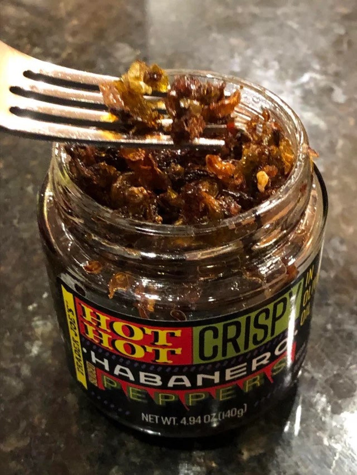 Trader Joes Hot Hot Crispy Habanero Peppers in Olive Oil Etsy