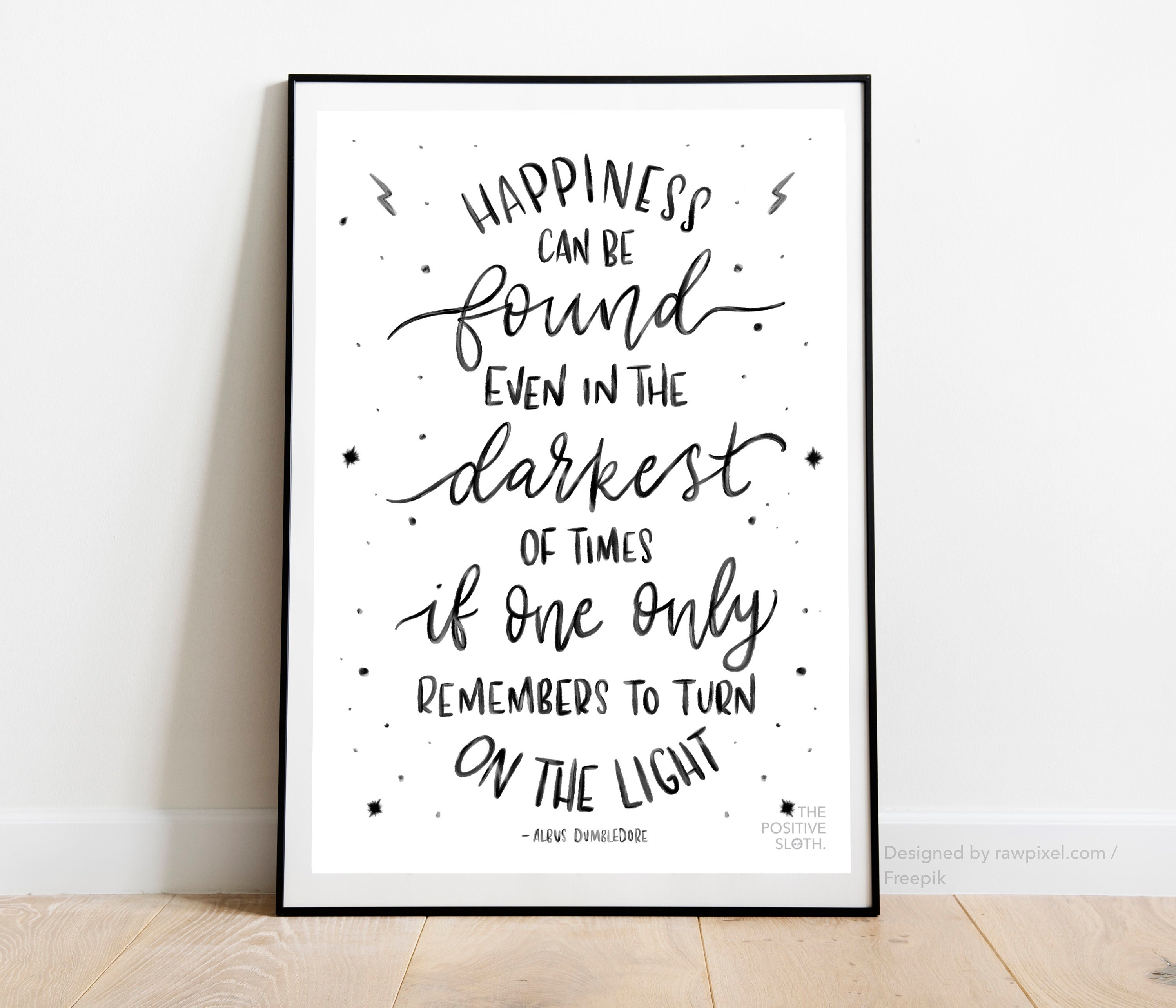 Magic Quote Harry Potter Happiness Can Be Found Even Hogwarts Wall