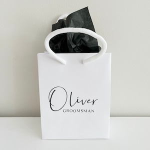 Personalised Wedding Gift Bag Bridesmaid Bag Best Man Bag Groomsman Bag Personalised Gift Bag Personalised Christmas Gift Bag image 4