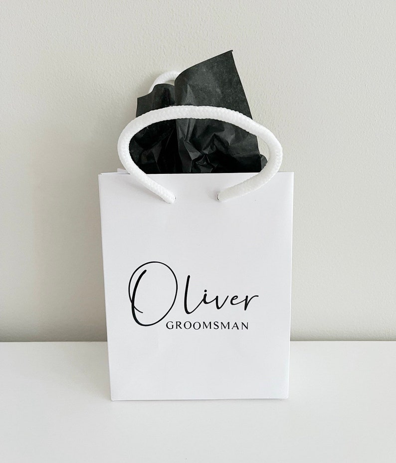 Personalised Wedding Gift Bag Bridesmaid Bag Best Man Bag Groomsman Bag Personalised Gift Bag Personalised Christmas Gift Bag image 4