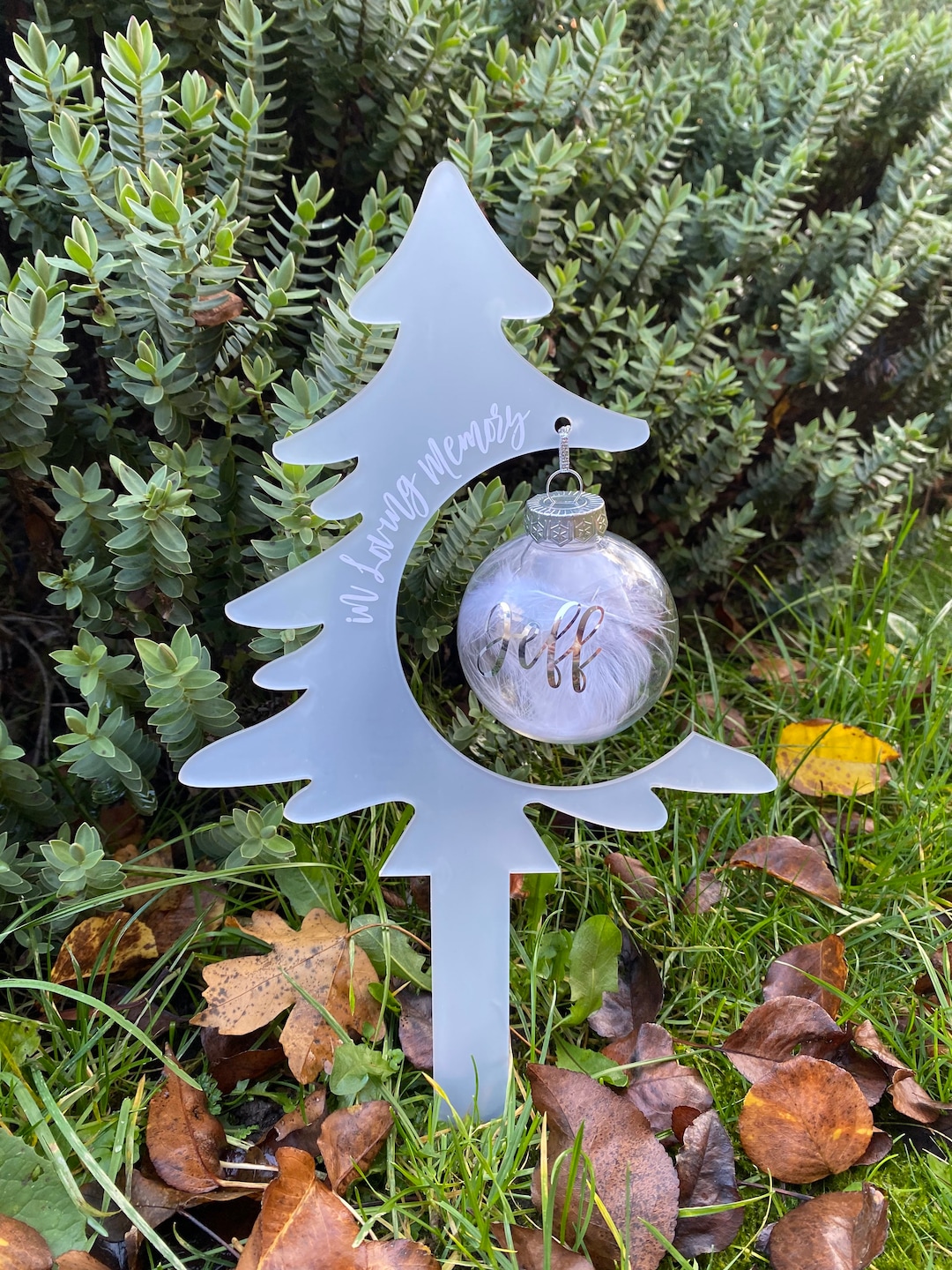 Grave Christmas Tree, Grave Memorial, Christmas Memorial, Grave Tree