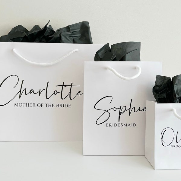 Personalised Wedding Gift Bag | Bridesmaid Bag | Best Man Bag | Groomsman Bag | Personalised Gift Bag | Personalised Christmas Gift Bag