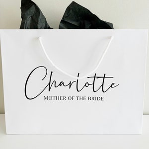 Personalised Wedding Gift Bag Bridesmaid Bag Best Man Bag Groomsman Bag Personalised Gift Bag Personalised Christmas Gift Bag image 2