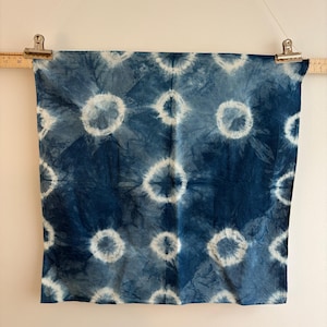 Indigo cotton bandana/napkin - 1