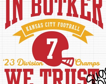 Butker SVG PNG: KC Football Champs, Red Kingdom (Digital Files)