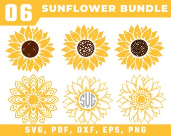 Download Sunflower Decal Svg Etsy