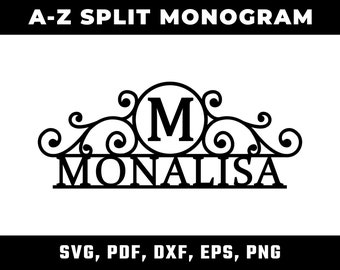 Download Svg Monogram Files Etsy