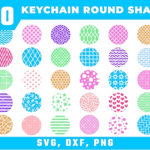 Download Round Pattern Svg Circle Patterns Svg Keychain Svg Keyring Etsy