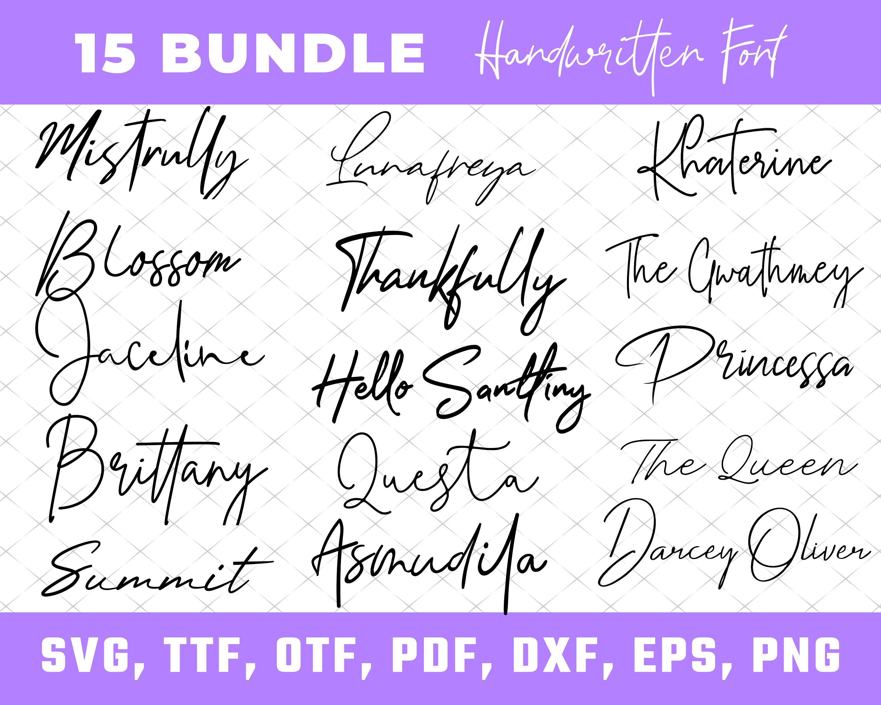 Siginature Font In My Font Collections Font Bundle Bundle922 Script Font Handwritten Font Modern Calligraphy Cricut Font Bundle Drawing Illustration Digital Safarni Org