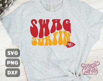 KC Swag Surfin Chiefs Champs SVG Bundle (Digital Download)