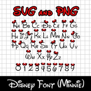 Mouse Alphabet SVG, Mouse Font SVG, Letters SVG, Customize Gift Svg, Vinyl Cut File, Svg, Printable Design Files