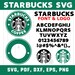 SVG STARBUCKS Starbucks cut files svg Dxf Eps Ai Jpg Png for Cricut & Silhouette Starbucks font svg Starbucks font write Starbucks coffee