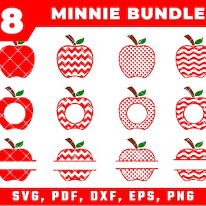 Apple Name Frame SVG, Apple Monogram Frame Svg, Apple Svg, Teacher Svg, School Svg, Cut Files, Cricut, Back to school, dxf, eps, Digital