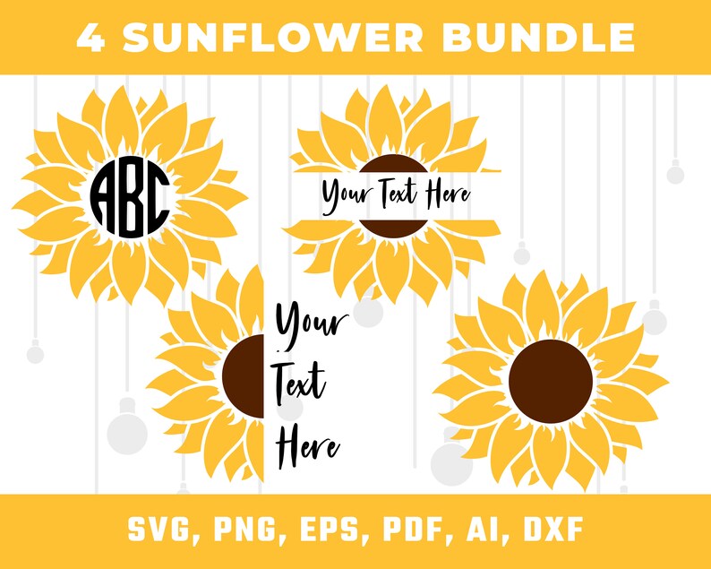 Free Free 307 Vinyl Half Sunflower Svg SVG PNG EPS DXF File