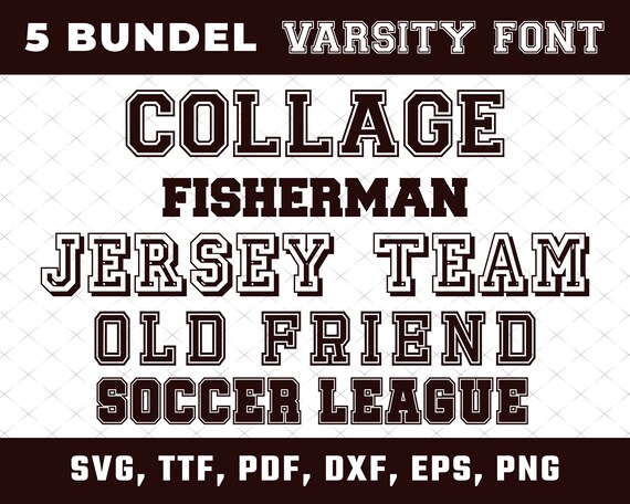 Varsity font svg College font svg Sport font svg Baseball font svg ...