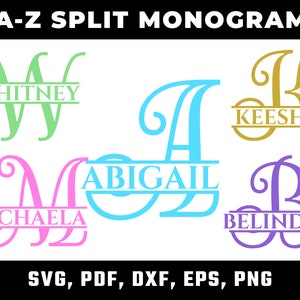 SVG Monogram /PNG Alphabet, Fancy Monogram Alphabet, Digital Download for Cricut, Silhouette, Glowforge, 52 individual svg/png cut files