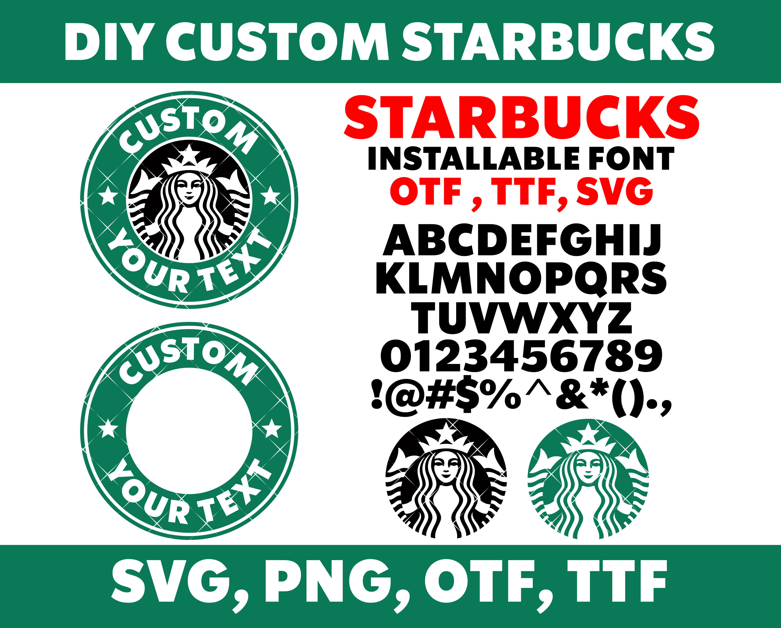 Engraved Tumbler with Personalized Starbucks Logo – SheltonShirts