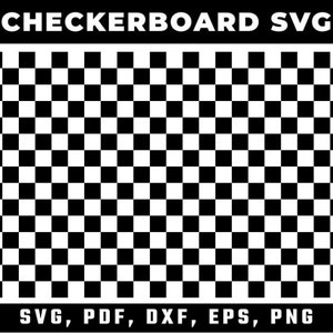 May include: Black and white checkerboard pattern.  SVG, PDF, DXF, EPS, PNG.