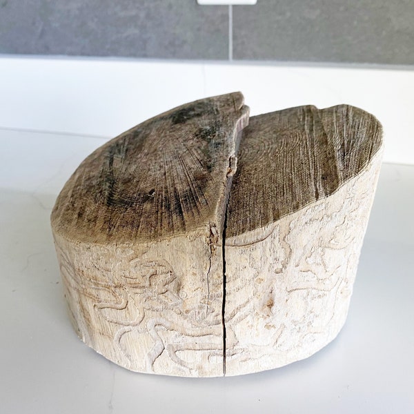 Driftwood Sculpture - Driftwood Art - Unique Driftwood Decor - Natural Art - Home Decor - Driftwood Stump  - Light Driftwood - Unique Wood