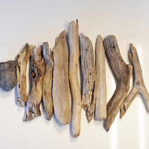 Natural Driftwood (10pc) - Wood Sticks - Driftwood DIY - Driftwood Decor - Driftwood Art - Textured Wood - Crafting Driftwood - Natural Wood