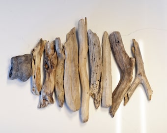 Natural Driftwood (10pc) - Wood Sticks - Driftwood DIY - Driftwood Decor - Driftwood Art - Textured Wood - Crafting Driftwood - Natural Wood