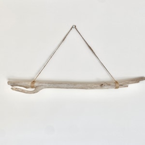 Driftwood Art (62cm) - Driftwood Hanger - Macramé Hanger - Driftwood Decor - Driftwood Piece - Driftwood Branch - Jewellery Hanger