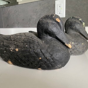 Antique Carry-Lite Dura-Beak Paper Mache Duck Decoy - Antique Duck Decoy - Paper Mache Decoy - Authentic Decoy