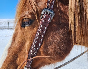 Split Ear Headstall (Buckstitch