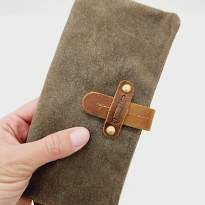 Cartera de cuero - Cartera de lona
