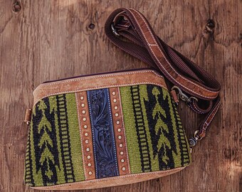 The Hunter Leather Purse- Western Crossbody Bag -  Rustic Western Leather Backpack - Handcrafted, Durable, and Stylish for Everyday Use